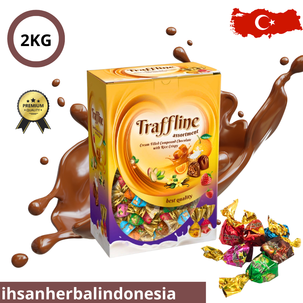 

Coklat Traffline perkotak 2kg / Coklat Turki 2kg / Coklat Arab Mix Turkey / Oleh Oleh Haji dan Umroh