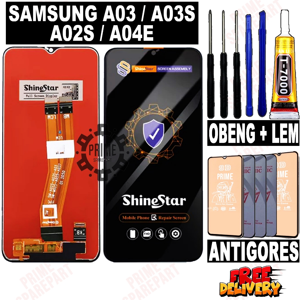 LCD SAMSUNG A03 / A03S / A02S / A04E ORIGINAL FULLSET LCD TOUCHSCREEN