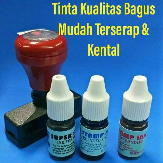 

Tinta Stempel Otomatis / Automatic / Flash Tanpa Bantalan / Isi Ulang Tinta Stempel Refil Stempel 5ml