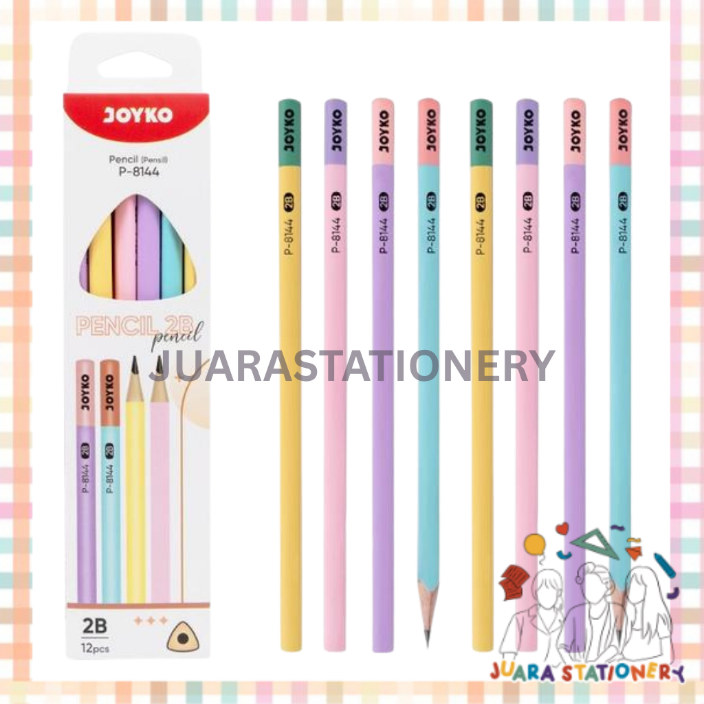 

(1484) JUARASTATIONERY Pensil Kayu Joyko P-8144 2B SATUAN / Pencil Pensil Ujian Pensil Sekolah