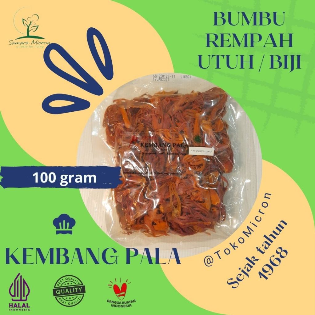 

Bumbu Rempah Samara Micron - Kembang Pala Utuh