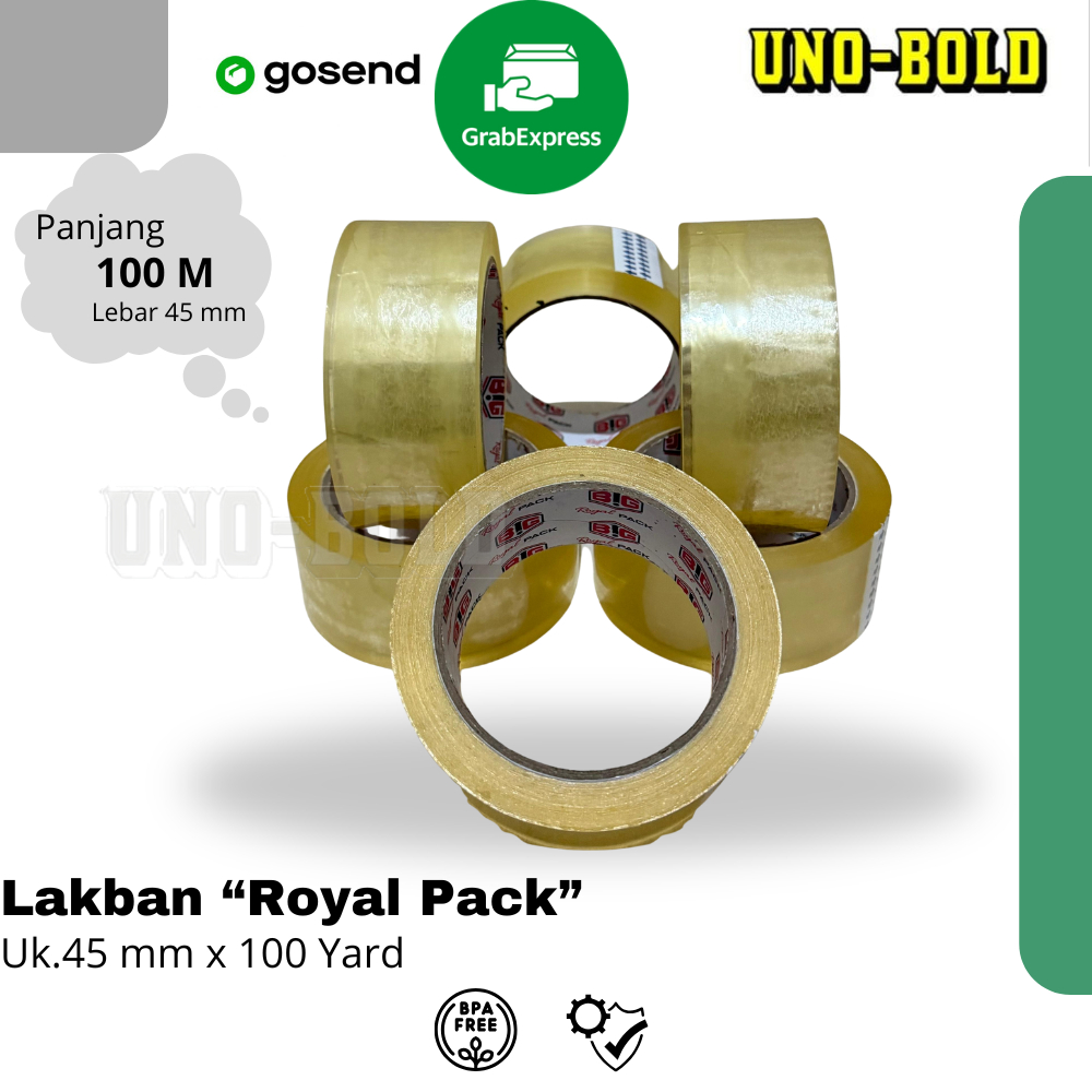 

LAKBAN ROYAL PACK 45MMX100YARD PALING MURAH BERKUALITAS