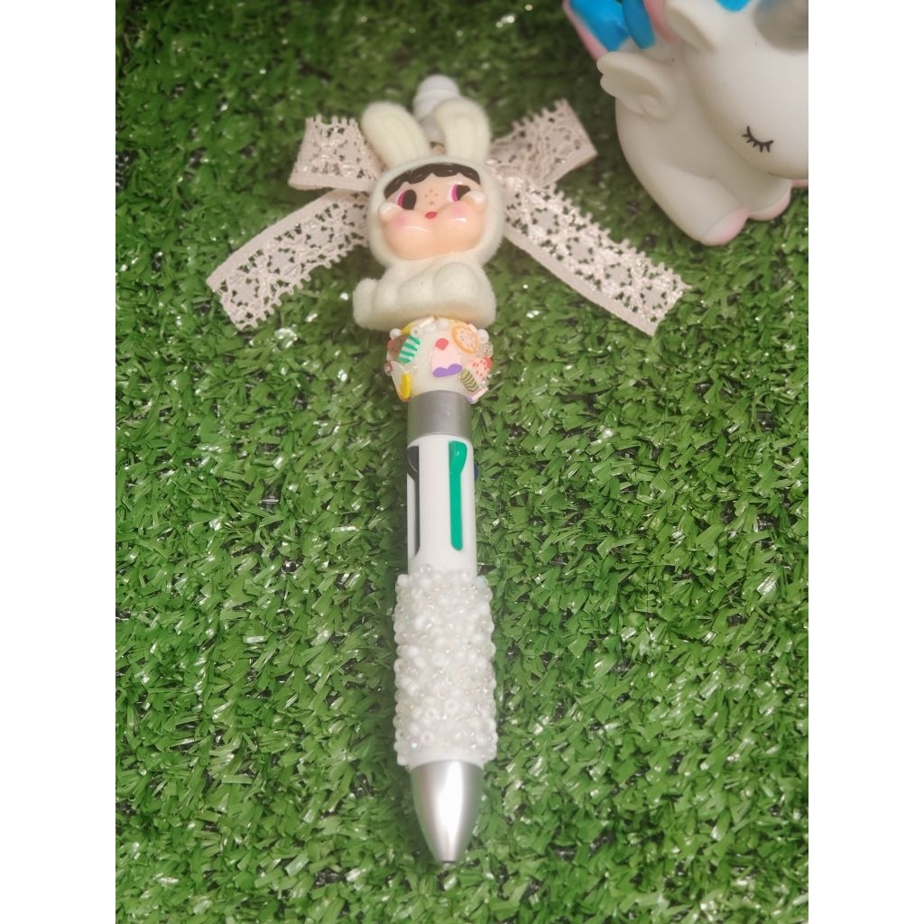 

Pulpen Lucu, cry baby,motif beludru dan manik-manik