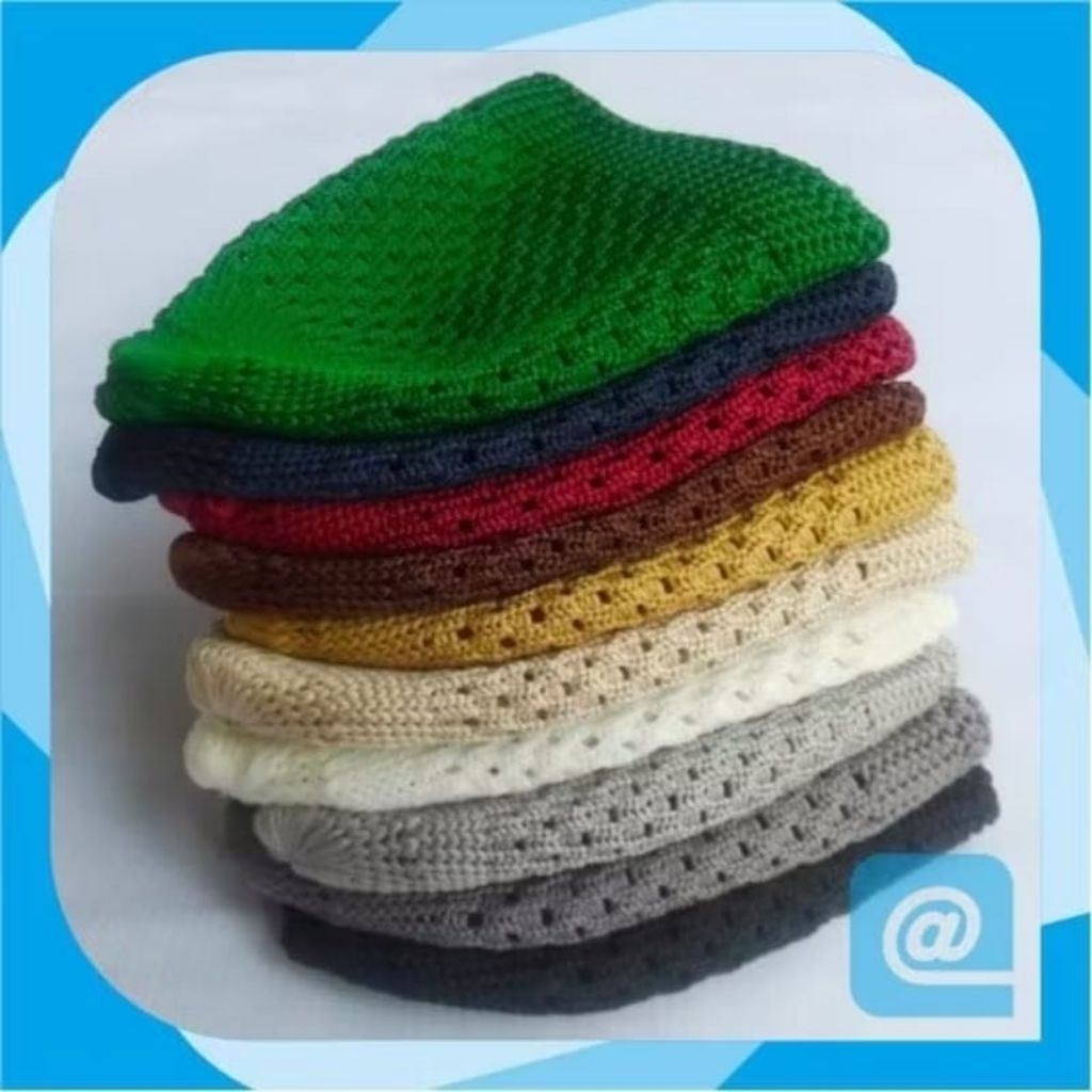 Peci / Kopiah / Lobe Rajut Peci Motif Kopiah Motif PREMIUM Peci Pria Peci Laki Laki Peci Rajut Pria 