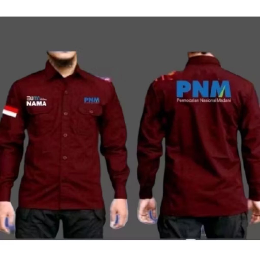 Kemeja PNM mekaar baju PNM mekaar seragam PNM mekaar Pdh PNM mekaar baju kerja PNM mekaar kemeja ker