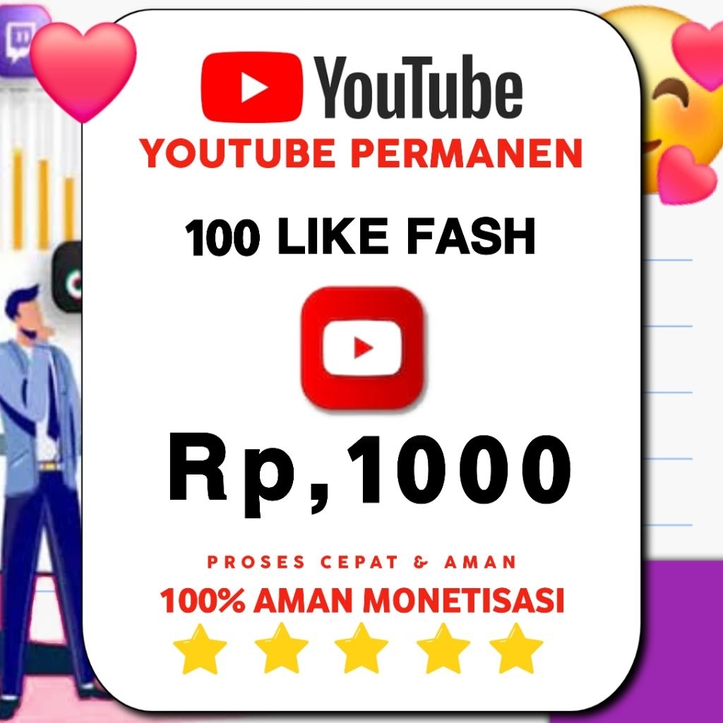 LIKE YOUTUBE PERMANEN || LIKE FAST || LIKE VIEW SUB TERMURAH