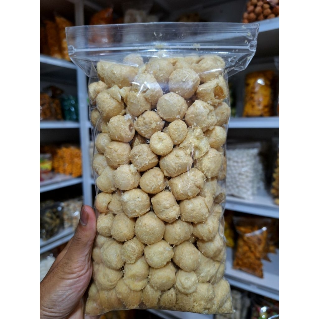 

Kerupuk Tahu Bulat Mini 200gr