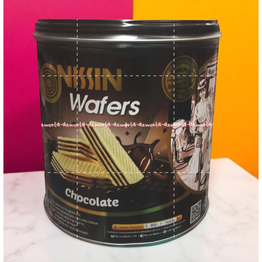 

Nissin 570gr Wafers Chocolate Wafer Cokelat 570gram Kemasan Kaleng Nisin Coklat Waffer