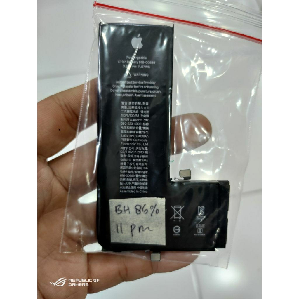 baterai IP 11 pro cabutan / copotan ibox