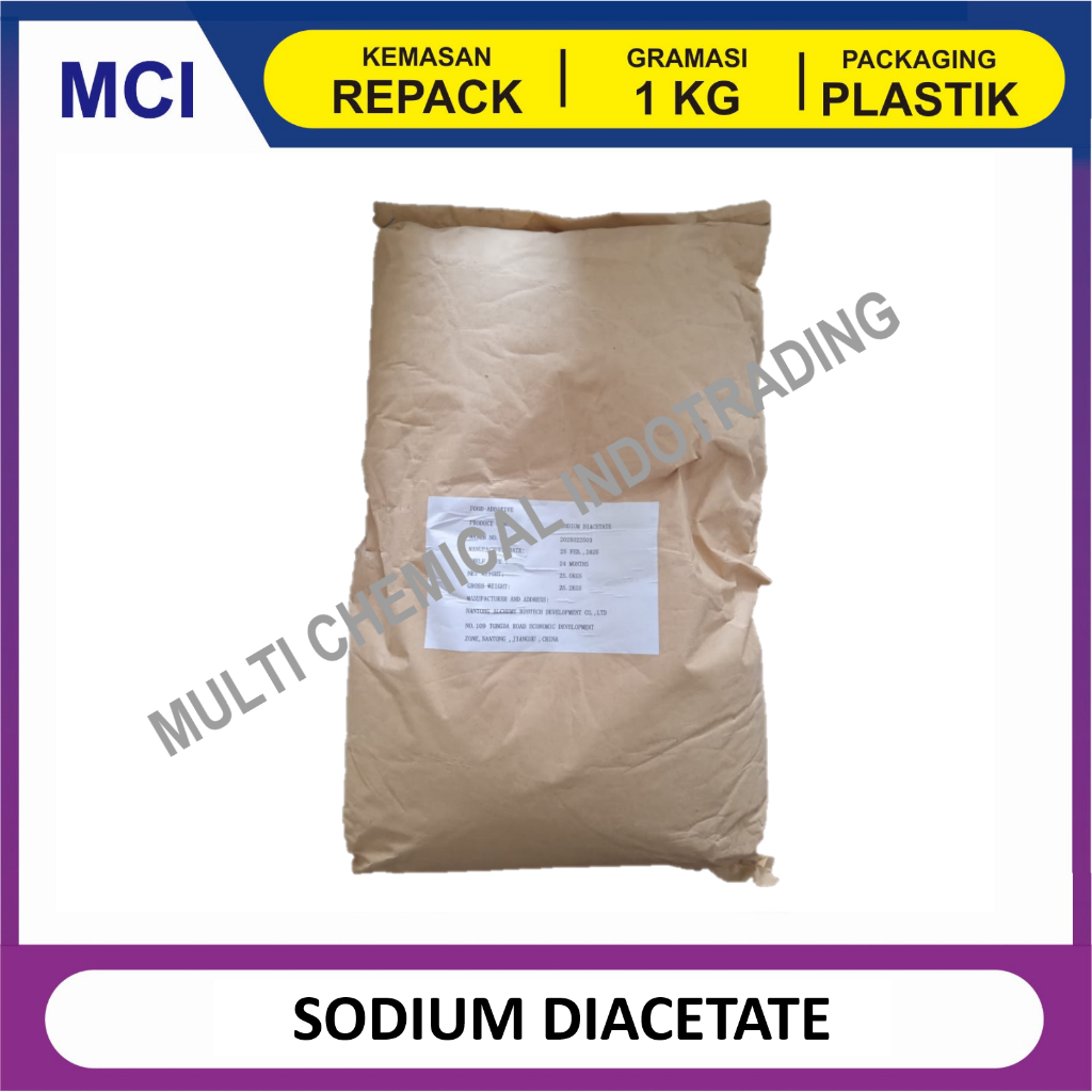 

SODIUM DIACETATE FOOD GRADE - REPACK 1 KG / NATRIUM DIASETAT