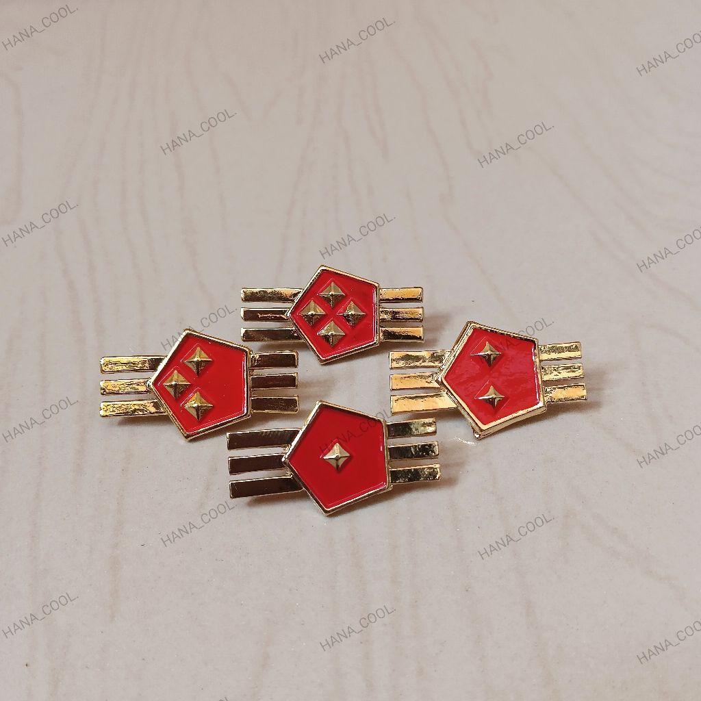 Pin kerah baju pns kemhan 3A,3B,3C,3D GOLD