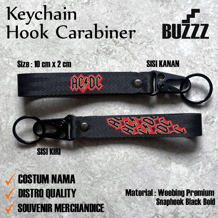 AKSESORIS ACDC - KEYCHAIN AC DC - HOODIE BOXER ACDC  - ALL ABOUT ACDC - MERCHANDICE AC DC