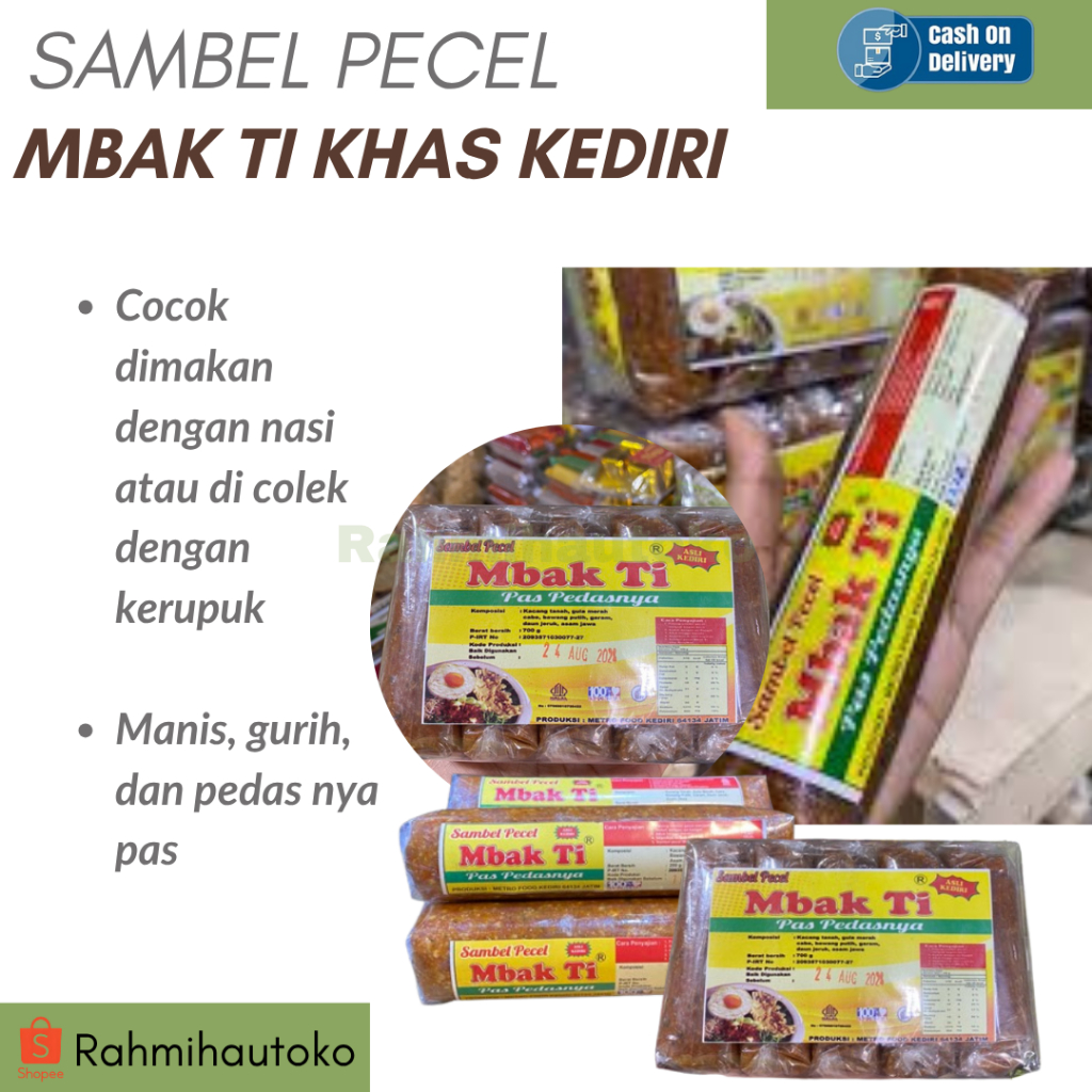 

Sambel Pecel Mbak Ti Khas Kediri 200gr 700gr Siap Seduh Original Homemade