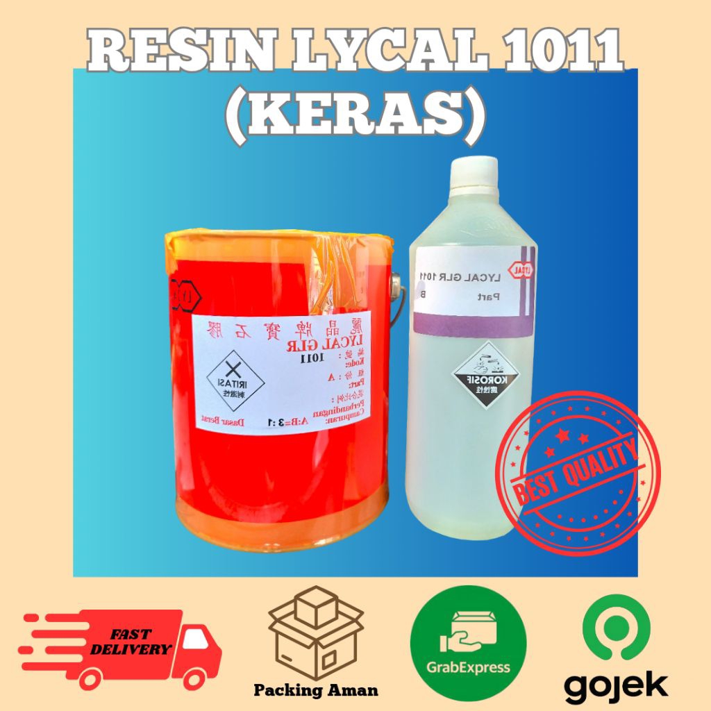 

Resin Lycal 1011 (Keras) + Katalis 1 Galon