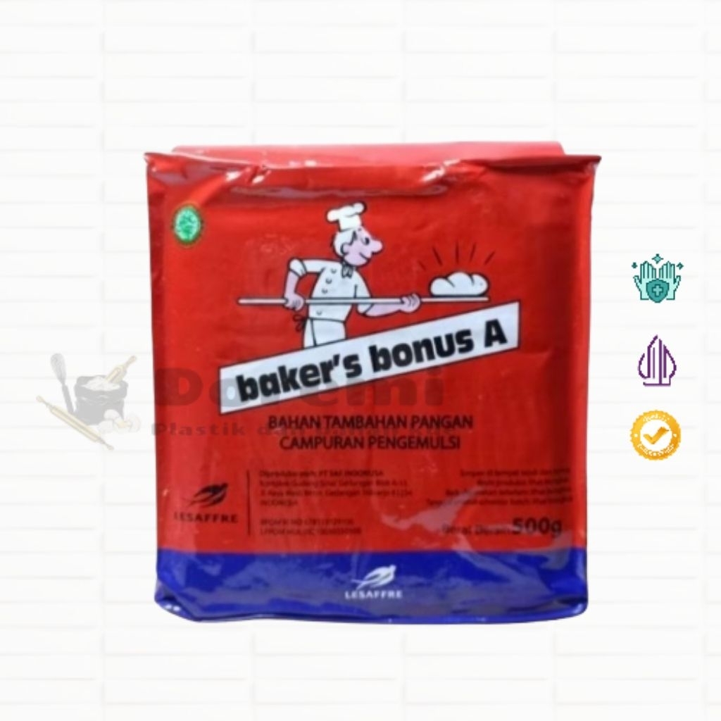 

REPACK 50GR Baker Bonus AA / Baker Bonus 50gr / Pengempuk Roti / Bread Improver Repack 50gr