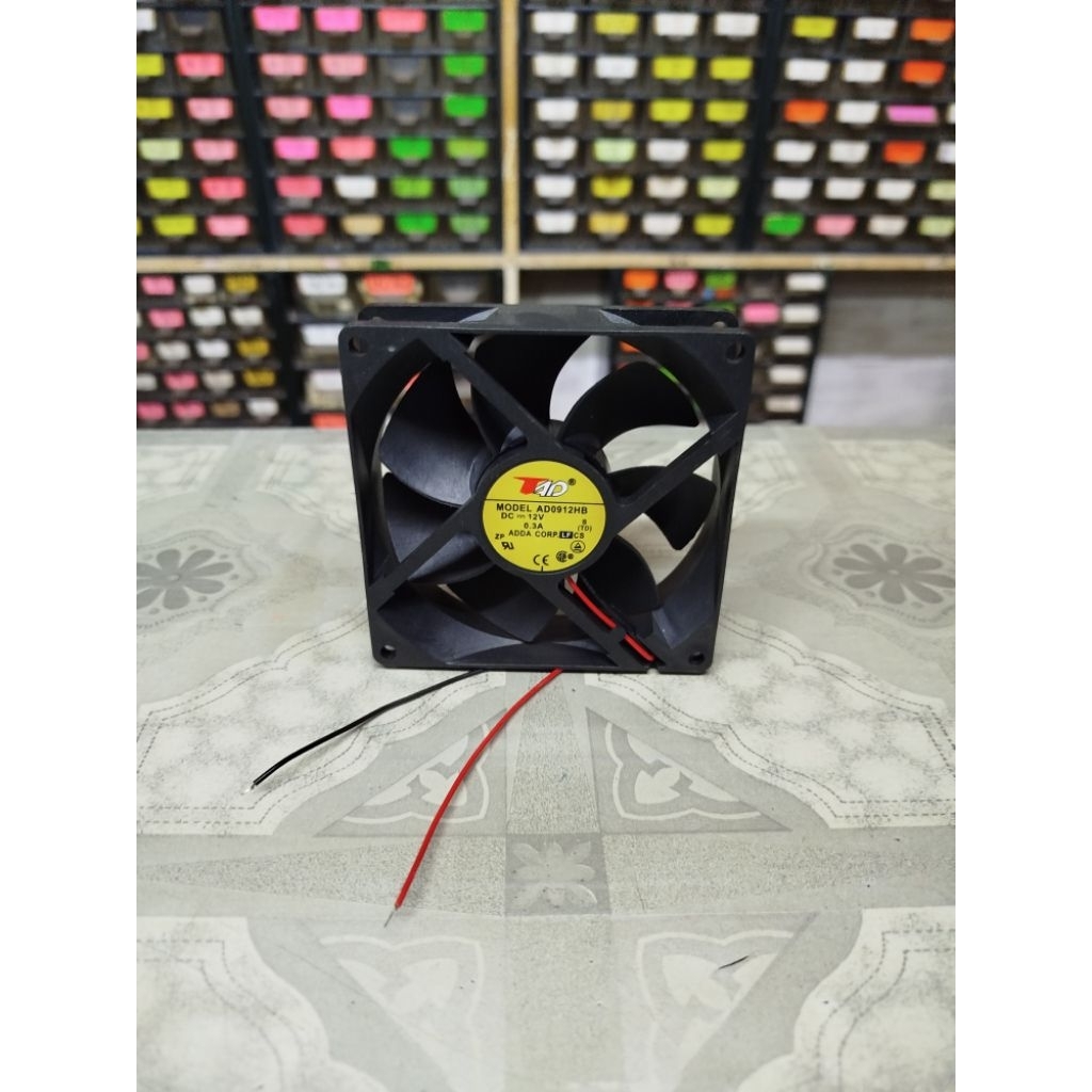 fan 12volt dc 9cm kipas dc 12volt
