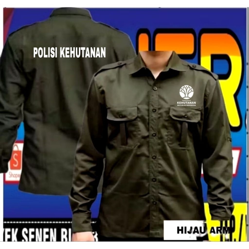 terbaru kemeja kementerian kehutanan baju kementerian kehutanan Pdh kementerian kehutanan Pdh perhut