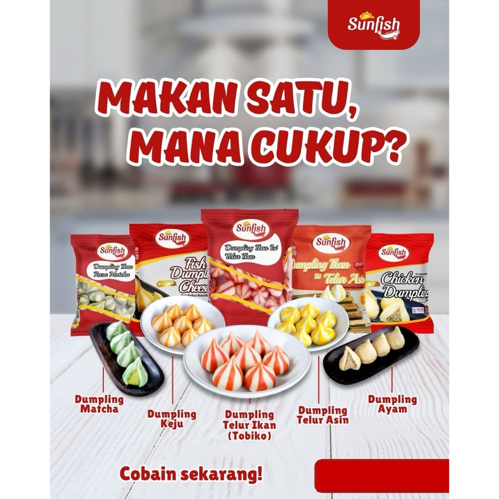 

SUNFISH Chicken Cheese Dumpling Dampling Keju 200gram Steamboat - Kheiza Frozen
