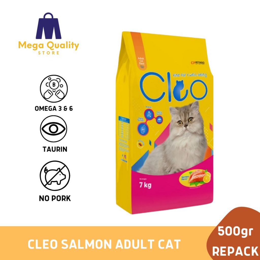 Cleo Salmon Adult Cat Food REPACK 500gr