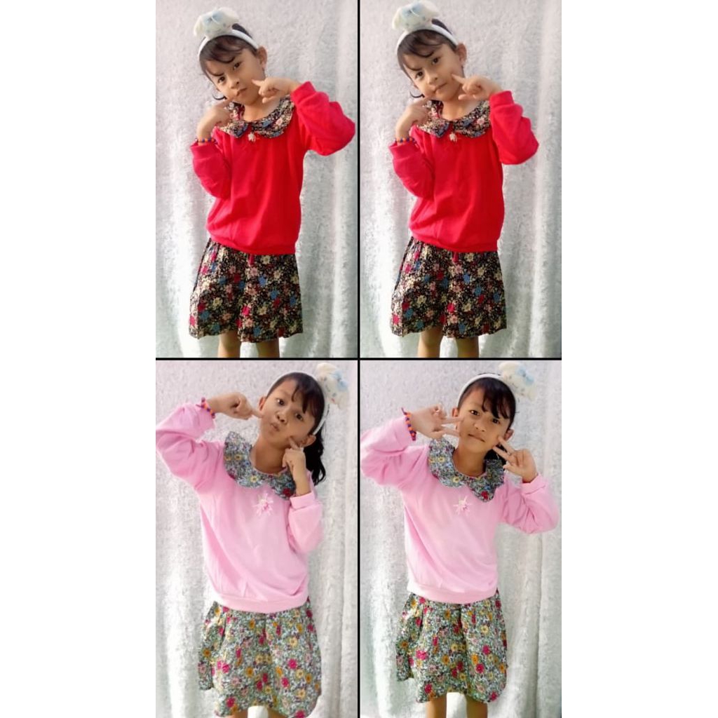 baju setelan anak perempuan ala korea baju korea anak perempuan set rok korean style