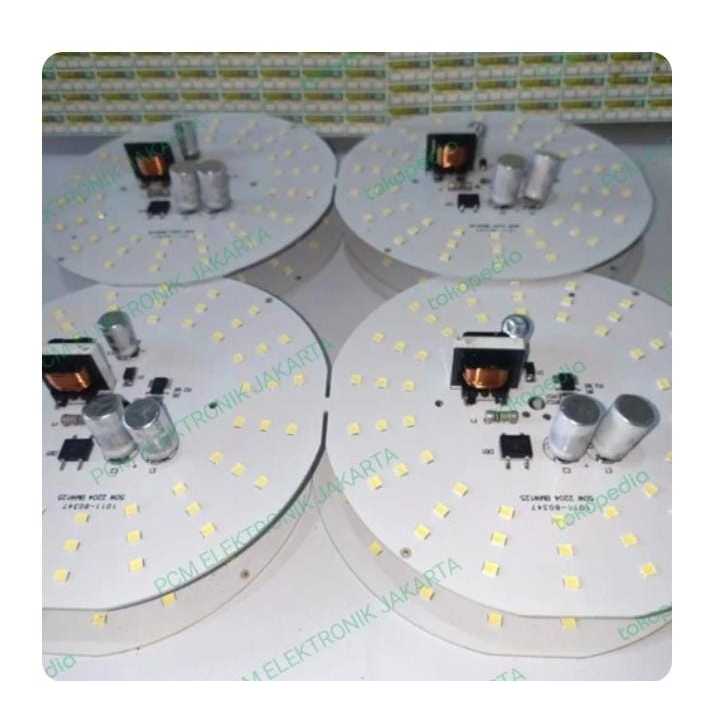 RG7287 pcb plus komponen lampu led 50w 50watt 50 watt 220v pln bulat by PCM LTC GLODOK