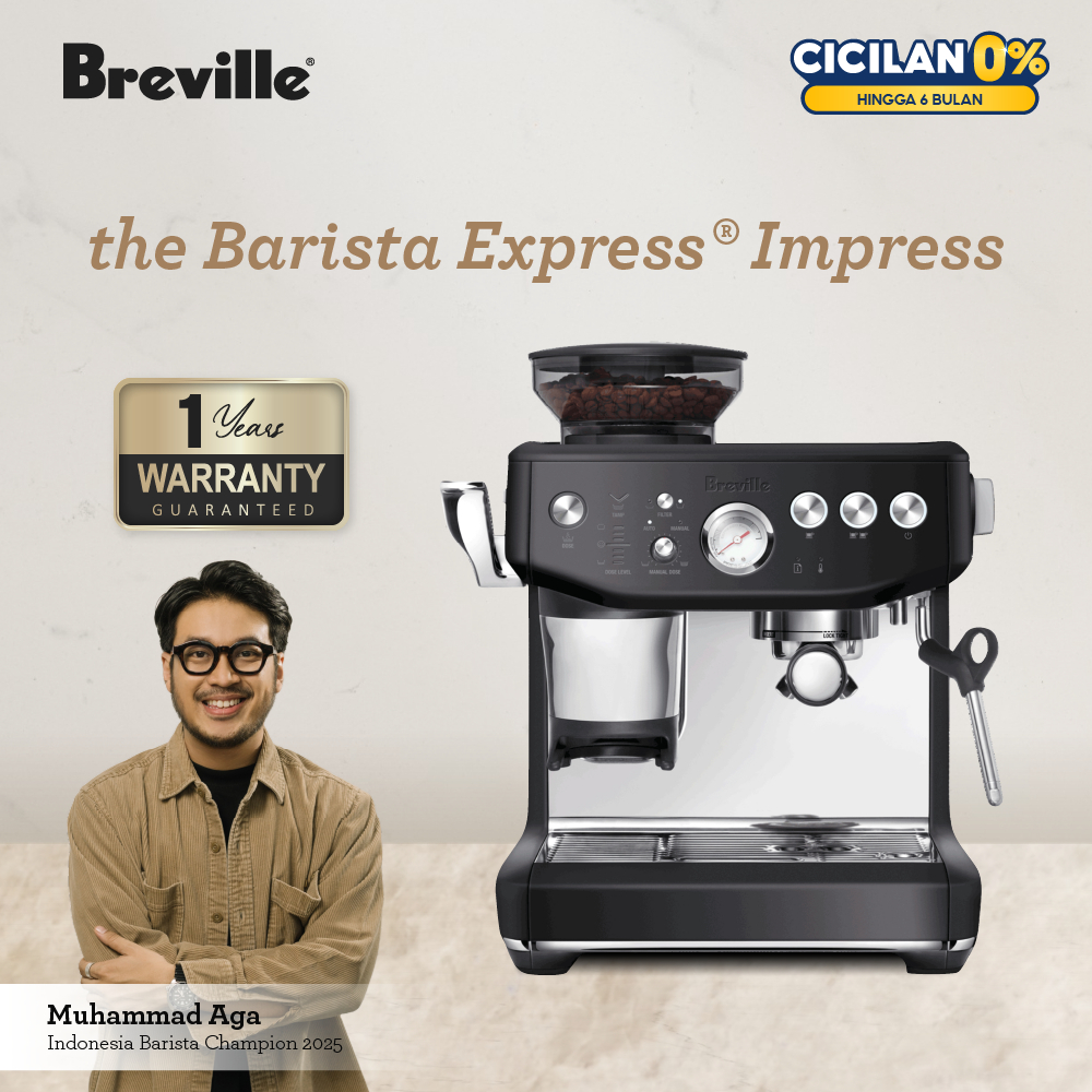 Breville the Barista Express Impress - Mesin Kopi Espresso Otomatis