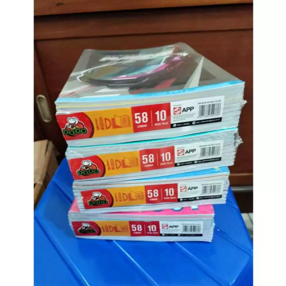 

[ PAK 58 LEMBAR ] Buku Tulis DODO by Sidu isi 58 Lembar / Buku Tulis Murah (Isi 10 Buku)