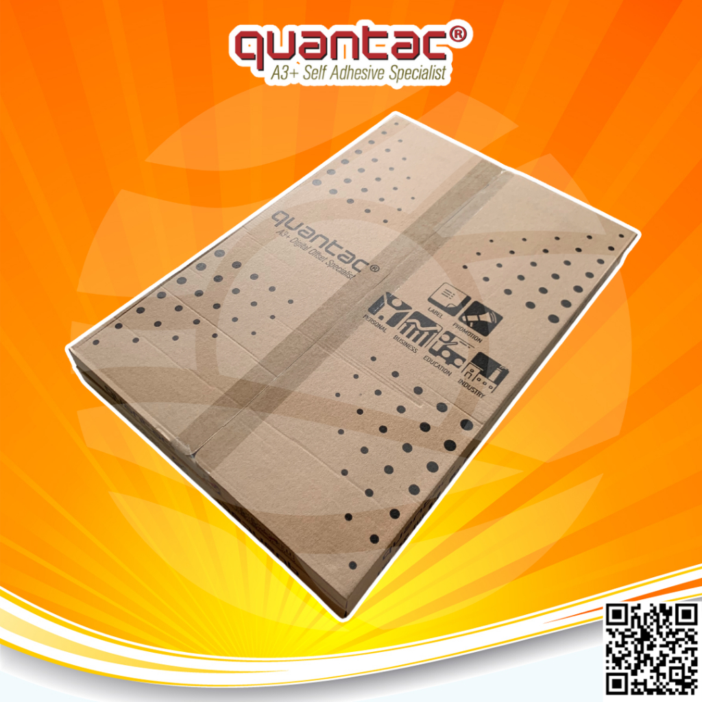 

Quantac Sticker VInyl A3+ Metalize Silver | Gold Bright | Matte Digital Print Laser Toner Stiker Anti Air - Pack