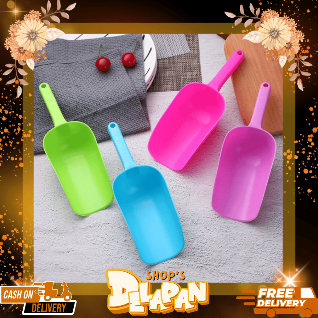 DELAPANSHOP Sekop Plastik / Sekop Es Batu / Sendok Es Batu Jumbo / Ice Bar Scoop Jumbo / Sendok Scoo