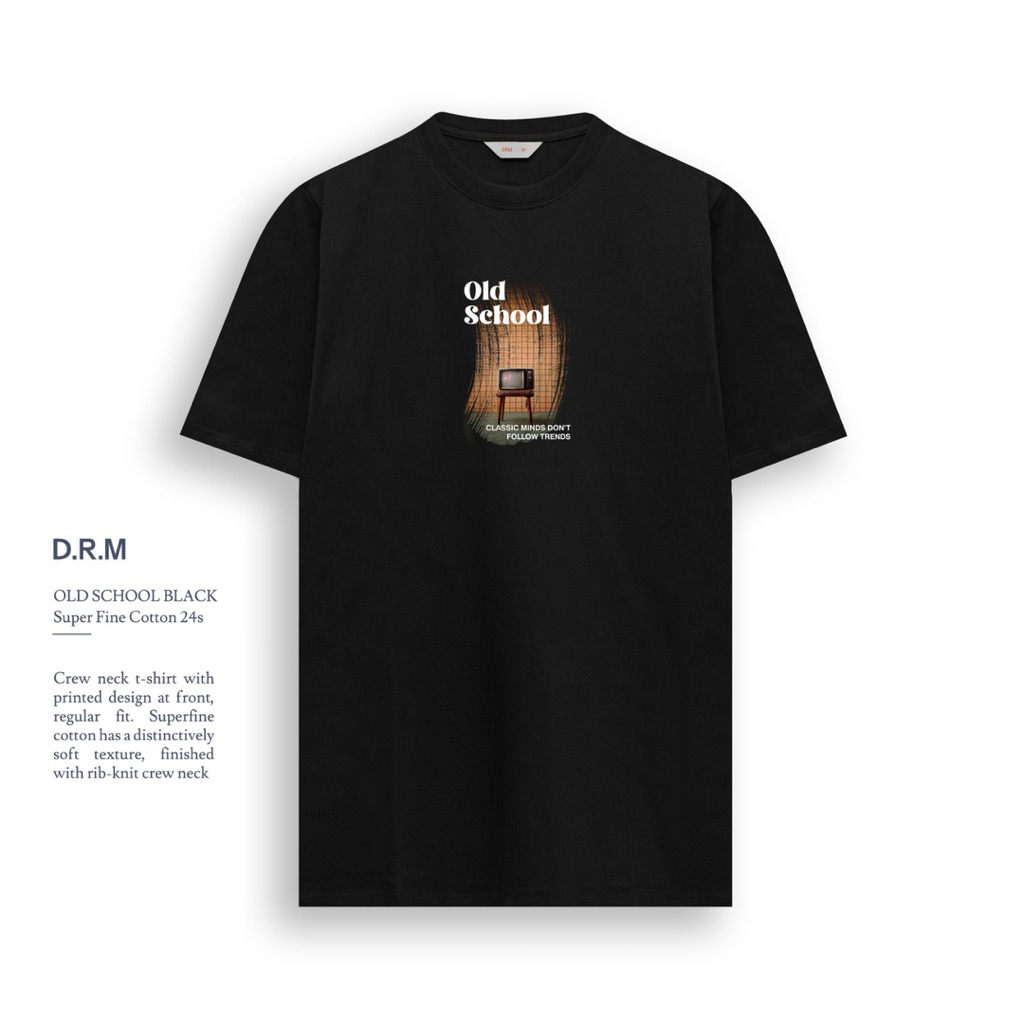 DRM WEAR | kaos drm,tshirt oldskool black