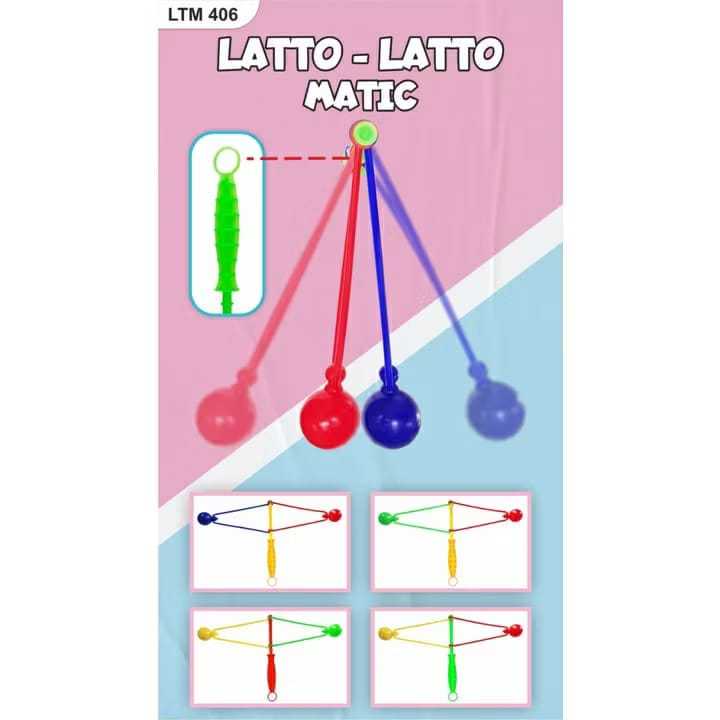 Mainan lato lato gagang ukuran besar / Mainan lato lato gagang Matic mainan viral