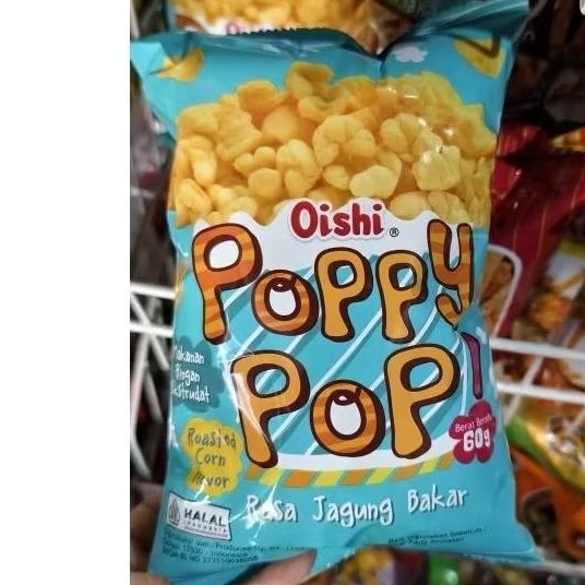 Oishi Poppy Pop Rasa Jagung Bakar Snack 60g