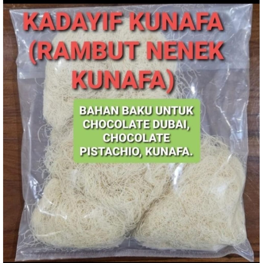 

Kadayif Kunafa 1kg / Kunafe / Rambut Nenek Kunafa / Dubai / Kunafa 1kg
