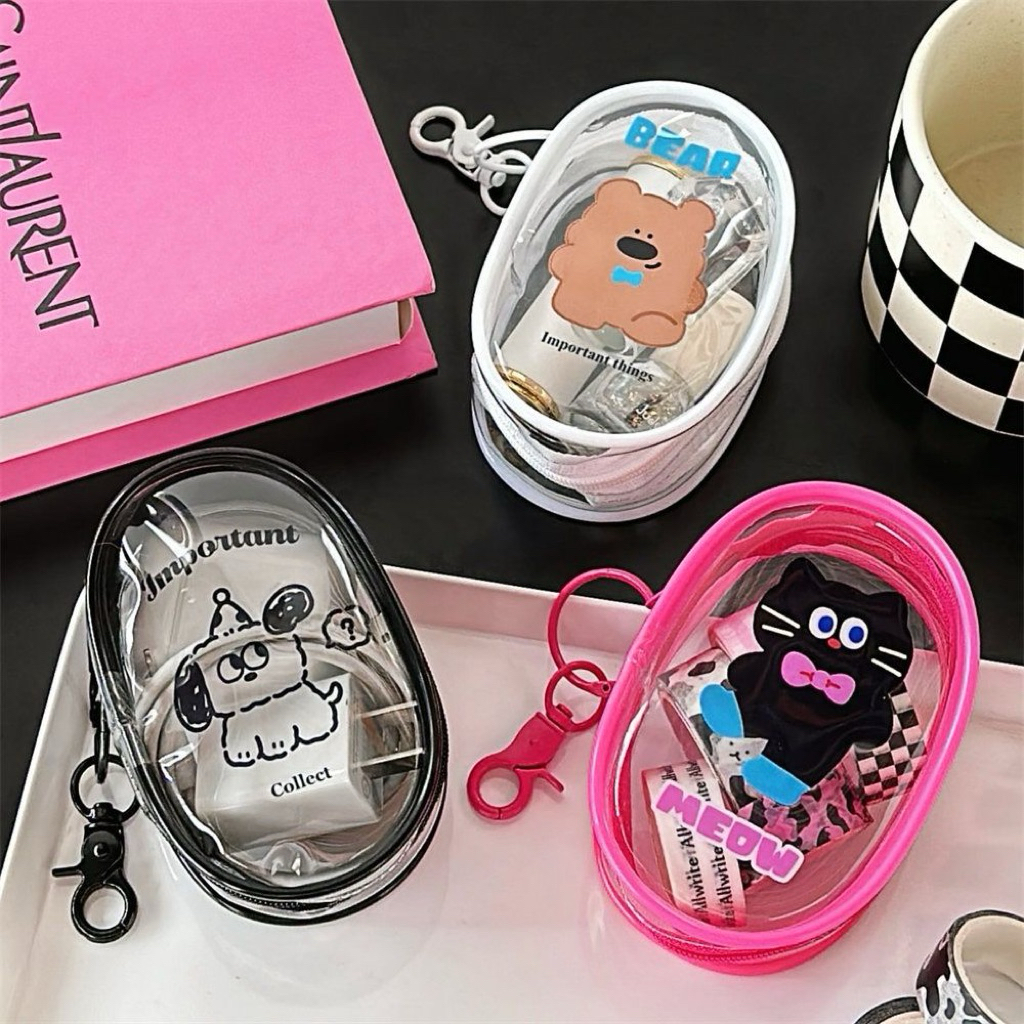 Pouch Koin Aksesoris Kantong Travel Pouch Zipper Mika