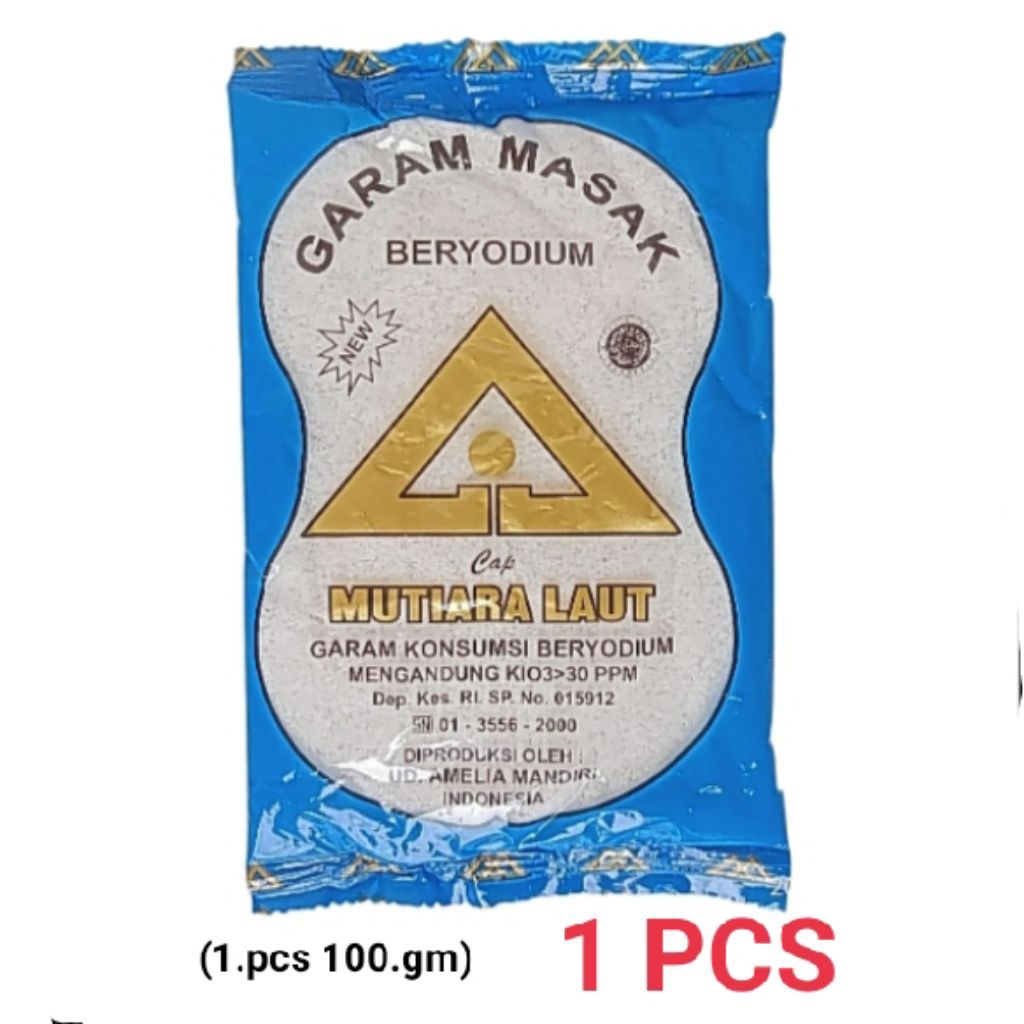 

1 PCS (100gm) GARAM MASAK GARAM HALUS BERYODIUM BERKUALITAS DAN HALAL