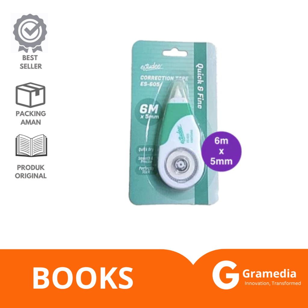 

Gramedia Lampung -CORRECTION TAPE ESTUDEE QUICK&FINE SERI ES-605