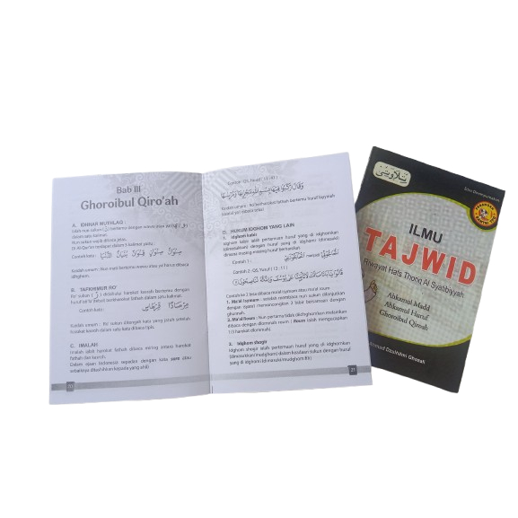 (1 PCS / 1 BIJI) BUKU ILMU TAJWID PEGANGAN SANTRI RIWAYAT HAFS THORIQ AL SYATIBIYYAH