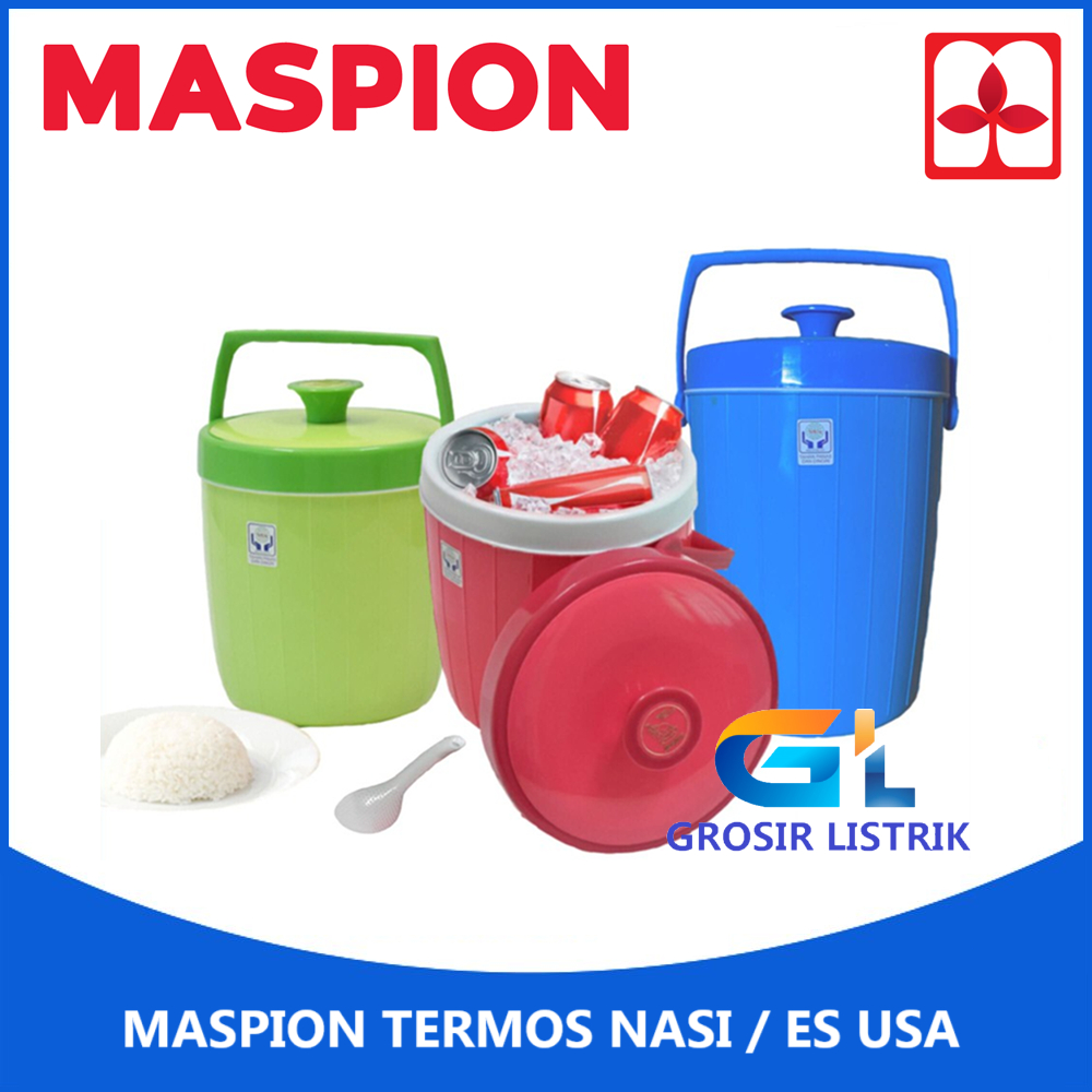 Termos Nasi Maspion 6 8 10 14 17 20 26 30 38 / Termos Es / Rice Ice Bucket USA
