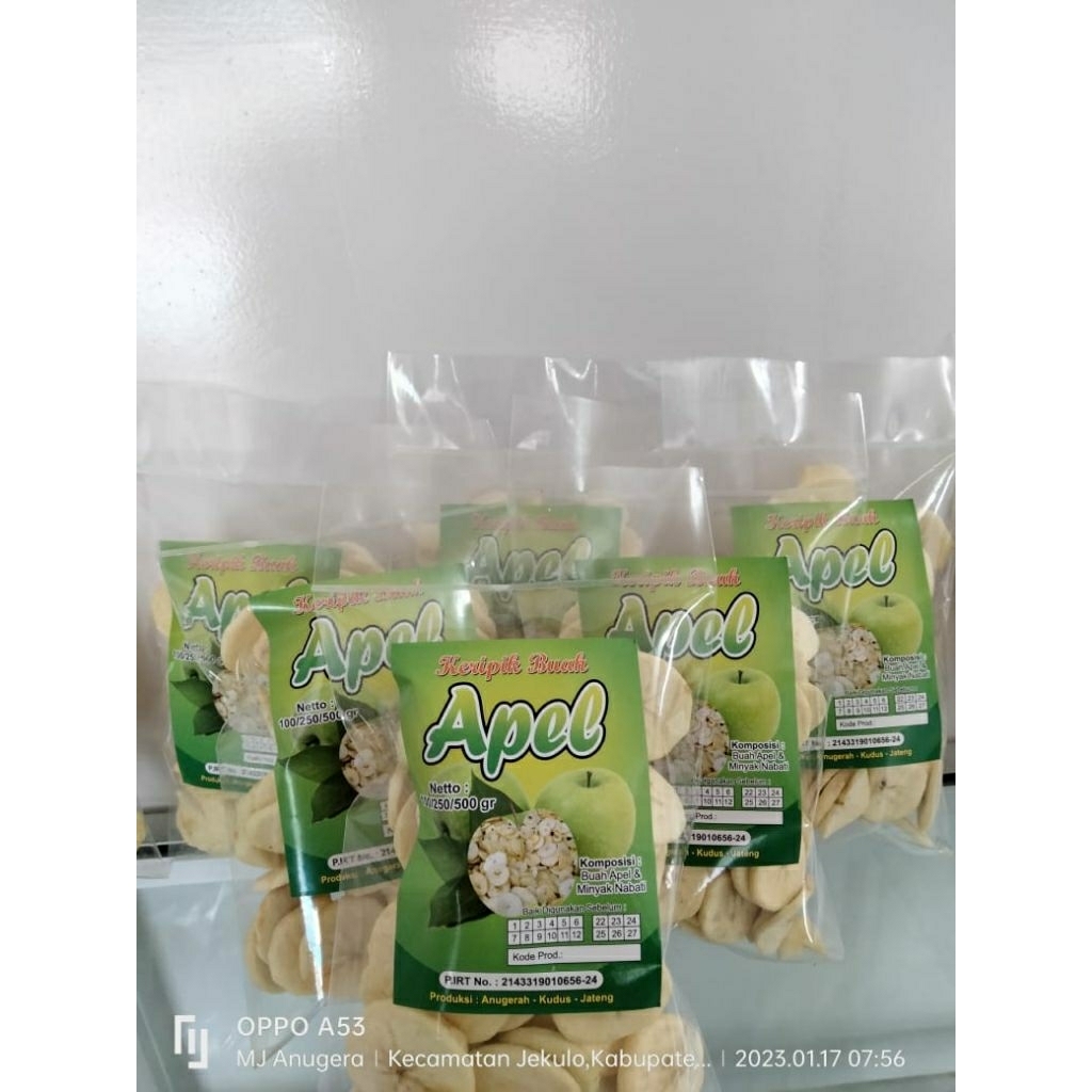 

Keripik Buah Apel netto 100gram