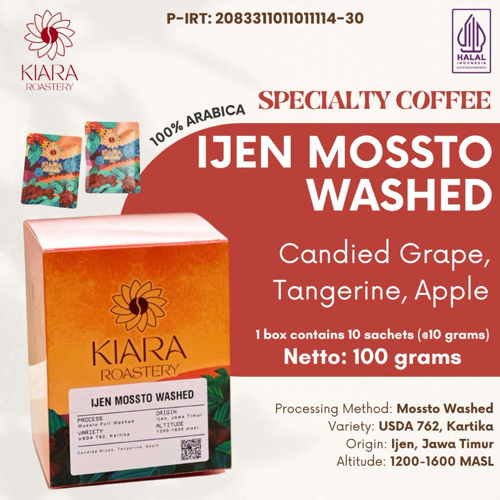 

Ijen Mossto Washed Drip Bag | Kiara Roastery