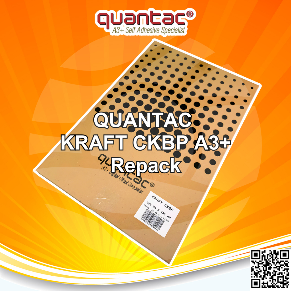 

QUANTAC KRAFT CKBP Sticker A3+ Stiker Samson Coklat Vintage Label Paper Digital Print REPACK 20