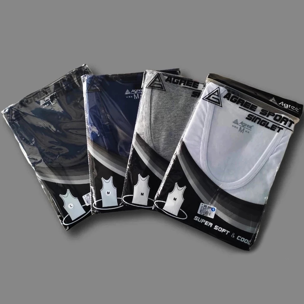 Singlet Agree SA 004 | Kaos Dalam Pria | Singlet Pria Agree | Kaos Singlet | Agree Sport