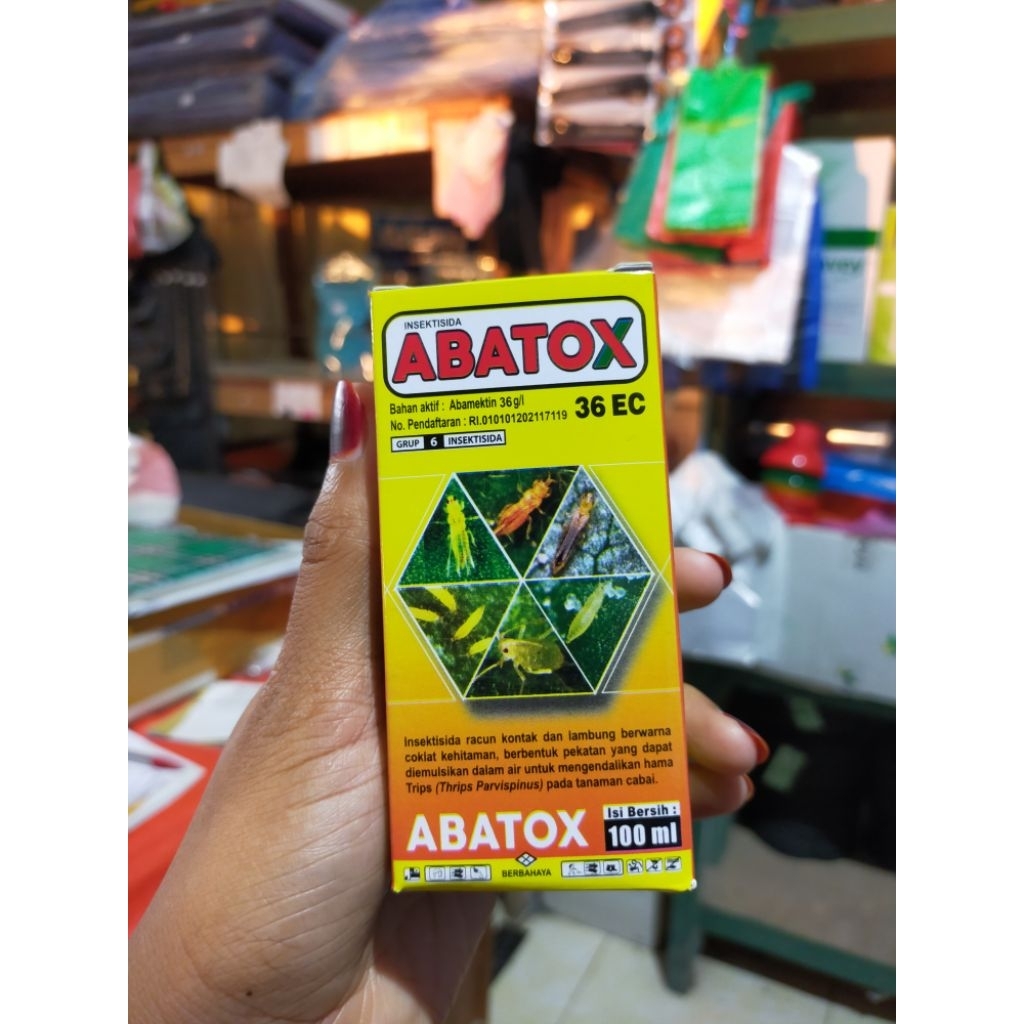 ABATOX 36EC 100ml Insektisida obat Trhrips, Kutu daun, Tungau, Wereng coklat dan ulat