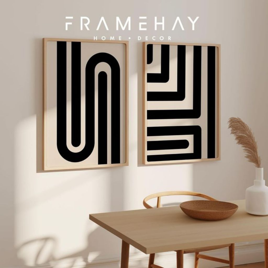 lukisan abstrak minimalis