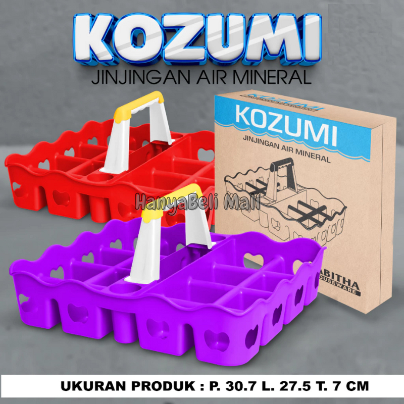 HBM Rak Jinjing Air Mineral KOZUMI Serbaguna Rak Keranjang Tempat Aqua Gelas Jinjing Rak Air Mineral