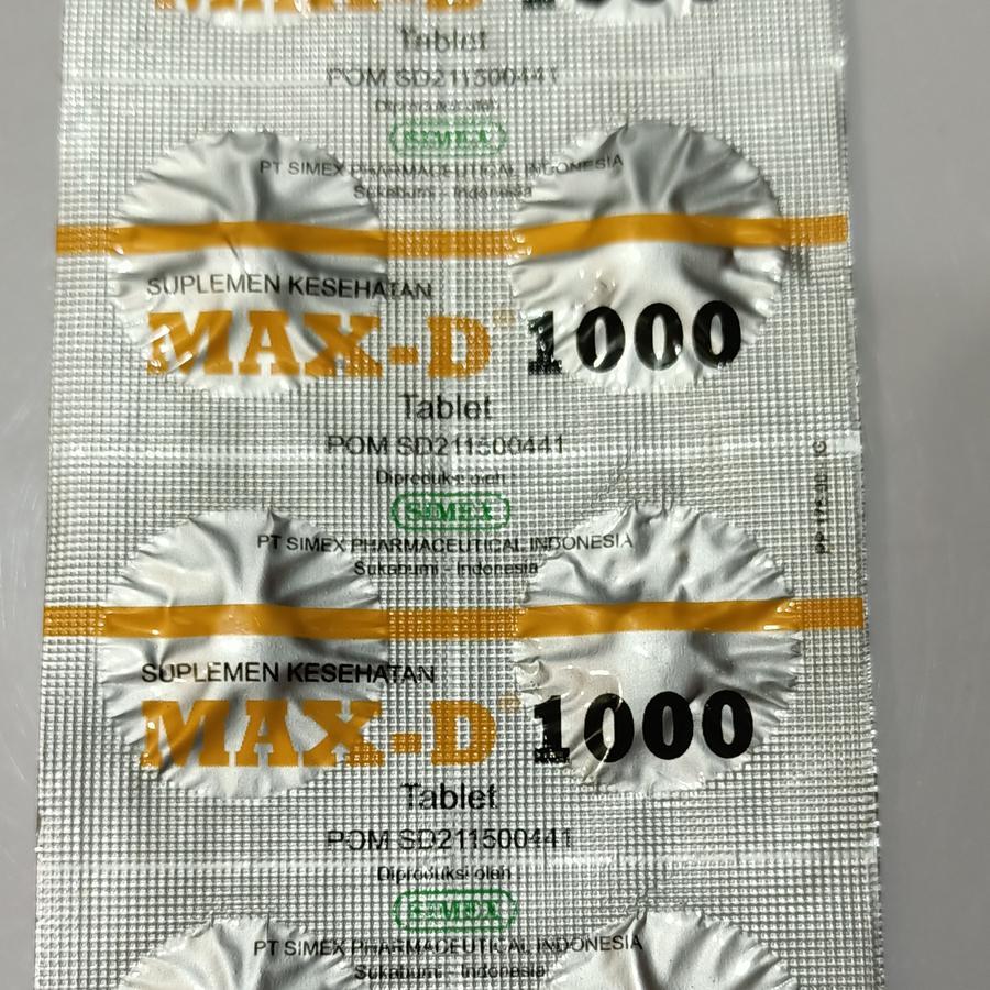Max D 1000 vitamin d stripAN