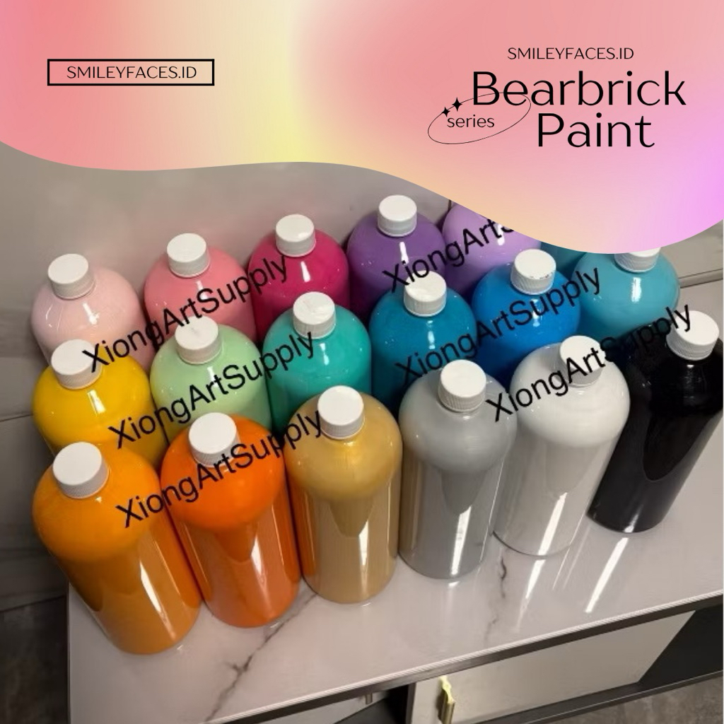 

BEARBRICK FLUID PAINT~ POURING ABSTRACT~ Cat Warna Bearbrick/ Keychain dengan berbagai pilihan warna