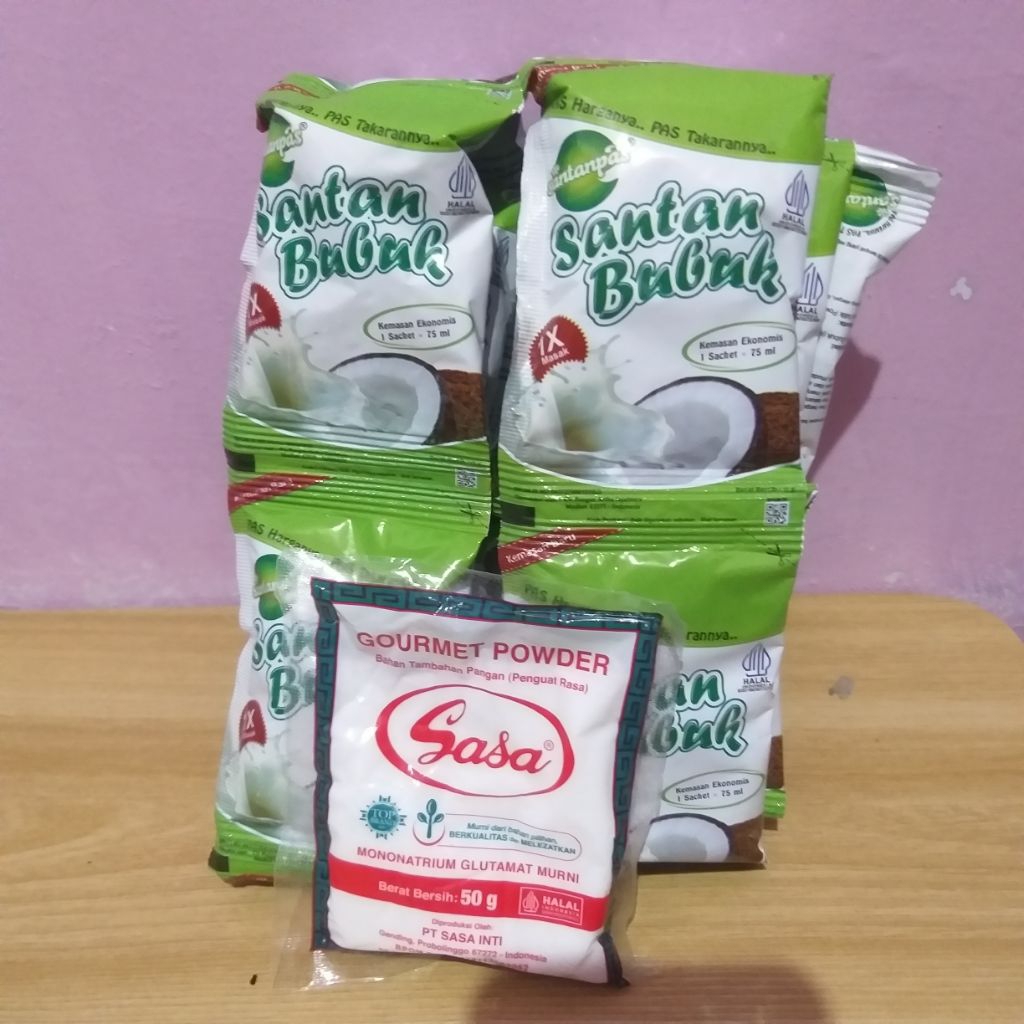

santan bubuk 10 pcs dan 1 pcs micine