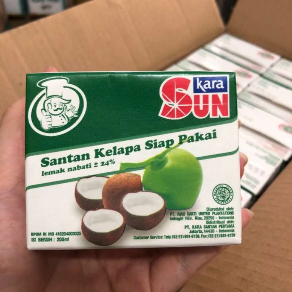 

Sun Kara Santan Kelapa 200ml (1 dus isi 12 pcs)