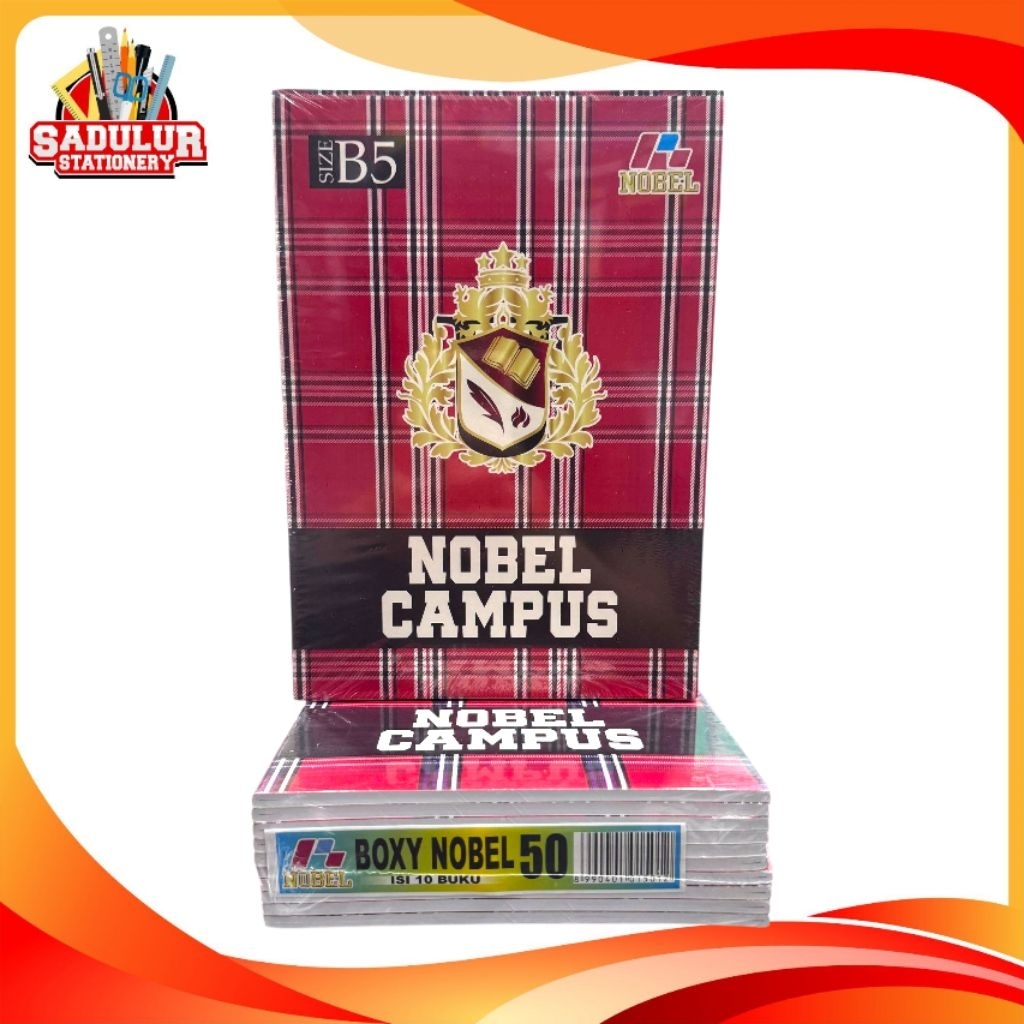 

Buku Nobel 50 Buku Tulis Campus 50 Lembar (1pak isi 10 buku)